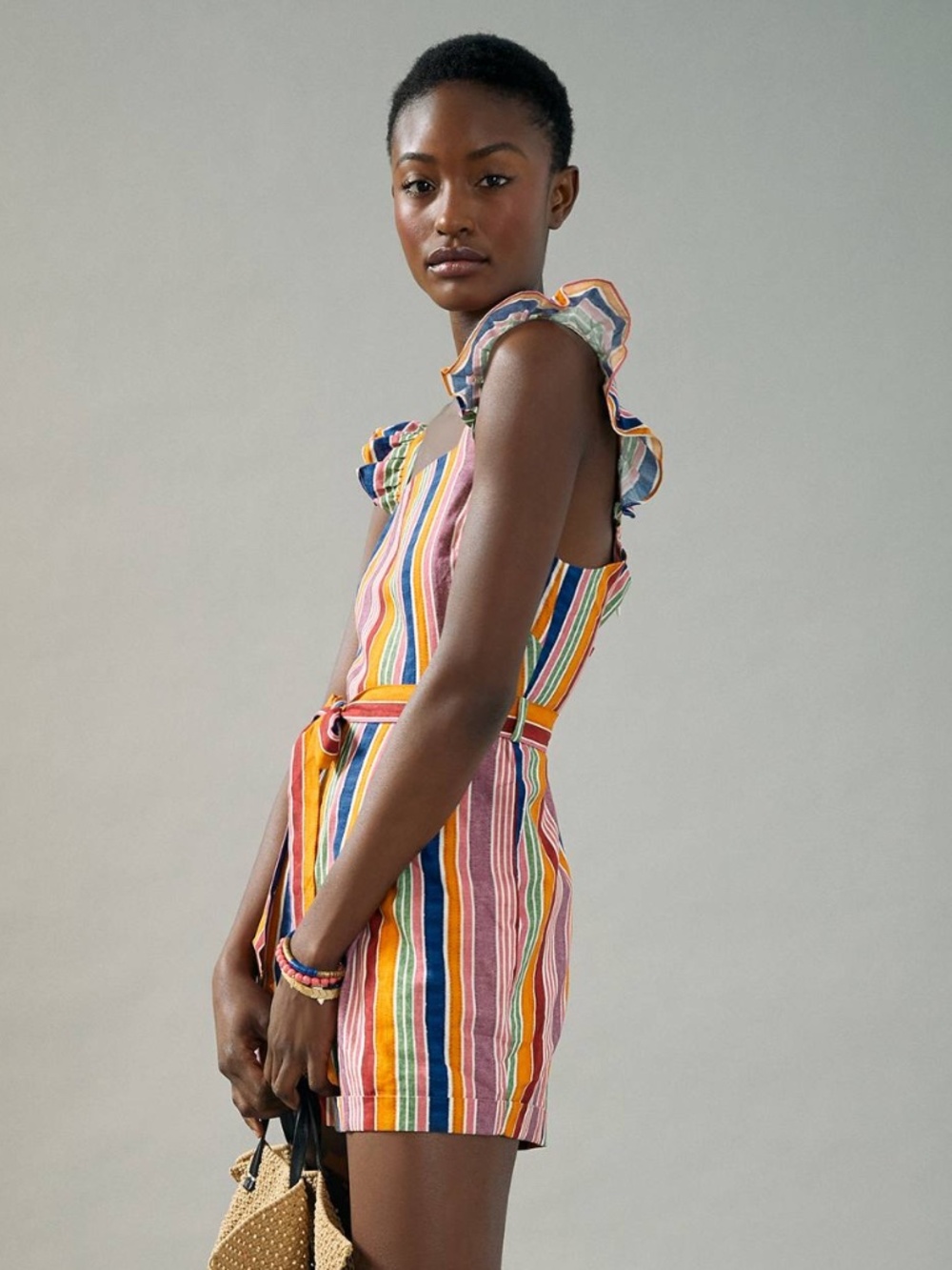 Farm Rio Reyes Striped Romper - Picture 2 of 8